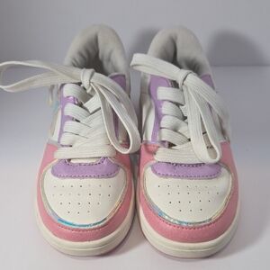 The Children's Place Pink and Lavender Lace-Up Kids Sneakers